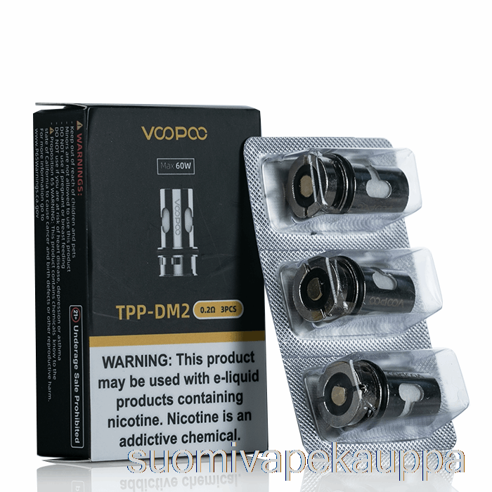 Vape Kauppa Voopoo Tpp Vaihtokelat 0.2ohm Tpp-dm2 Mesh Kelat